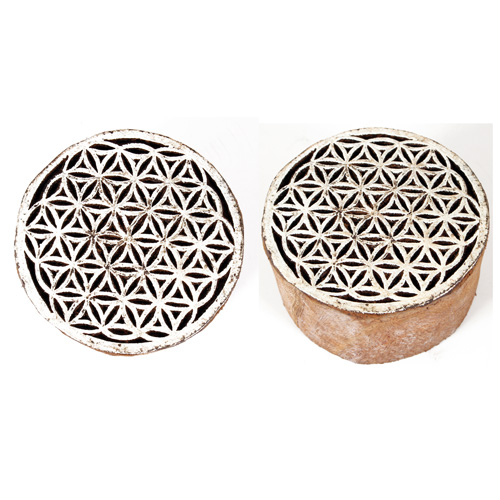 Geschenke / Holzstempel / Holzstempel Blume des Lebens, ø 5 cm